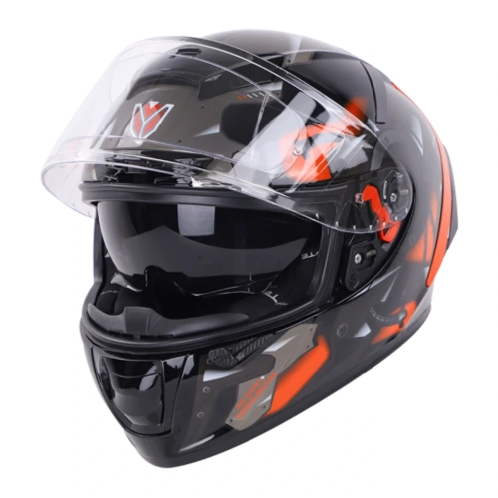 IGNYTE IGN4 MAC Glossy Black Orange Helmet 1 (6)
