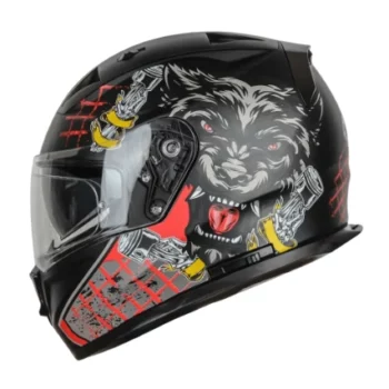 IGNYTE IGN7 WOLF Glossy Black Helmet1 1 (4)