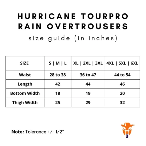 Mototech Hurricane TourPro Waterproof Rain Overtrousers Dark Grey 4