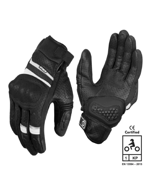 Rynox Air GT SP Motorsports Black White Riding Gloves