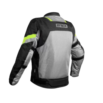 Rynox Helium GT2 Black Hi Viz Green Riding Jacket 2