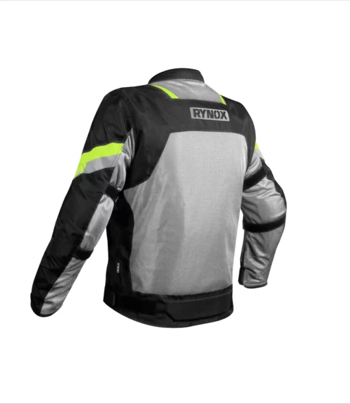 Rynox Helium GT2 Black Hi Viz Green Riding Jacket 2