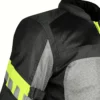 Rynox Helium GT2 Black Hi Viz Green Riding Jacket 3