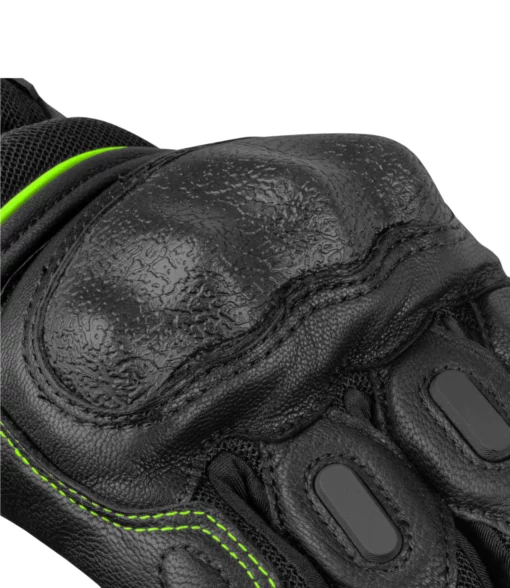 Rynox Tornado Pro 3 Motorsports Black Fluorescent Green Riding Gloves 2