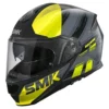 SMK Gullwing Tourleader Gloss Grey Yellow Helmet