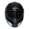 TVS Racing Helmet Matt Red & White Double Visor 2