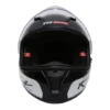 TVS Racing Helmet Matt Red & White Double Visor 3