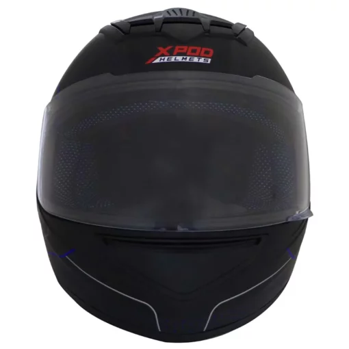 TVS Racing XPOD Blistering Black Blue Full Face Helmet 2