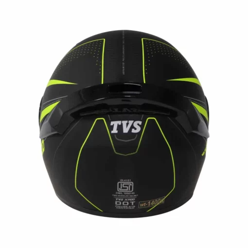 TVS Racing XPOD Blistering Black Neon Line Helmet 4