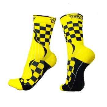 Tiivra Check Mate Black Yellow Endurance Socks (1).1