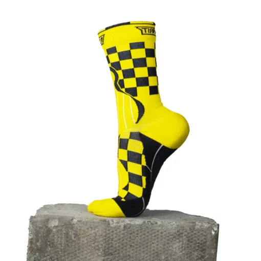 Tiivra Check Mate Black Yellow Endurance Socks (1).2