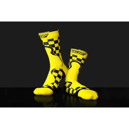 Tiivra Check Mate Black Yellow Endurance Socks (3)