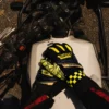 Tiivra DS Apex Black Yellow Riding Gloves (9)