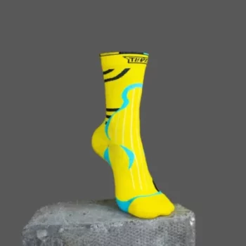 Tiivra T1 Yellow Blue Endurance Socks 3