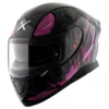AXOR Apex Hunter Gloss Black Pink Full Face Helmet
