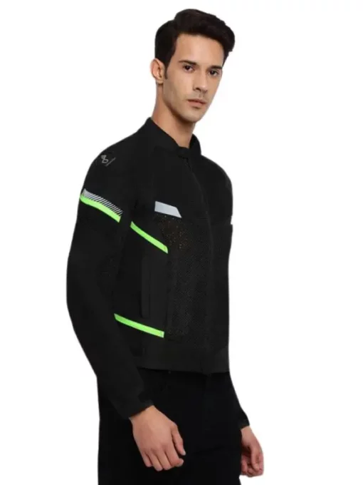 Bikeratti Veloce Black Neon Riding Jacket 3