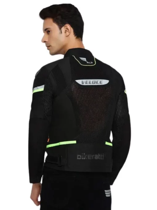 Bikeratti Veloce Black Neon Riding Jacket 4
