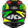 KYT Jumpshot #1 Black Green Fluorescent Helmet 3
