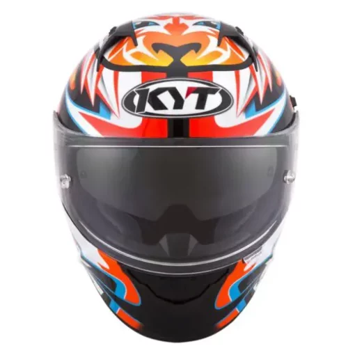 KYT NF R Charger Black Orange Helmet 4