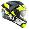 KYT NFR Artwork Yellow Grey Gloss Helmet 5
