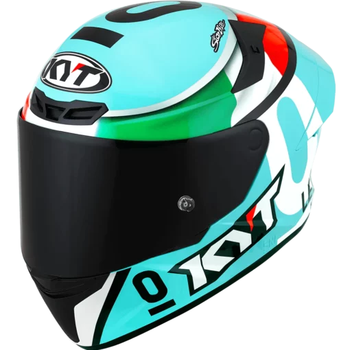KYT TT Course Leopard Racing Dallaporta Replica Gloss Helmet 2