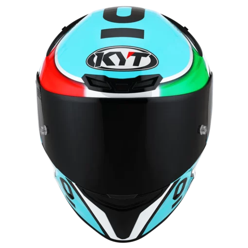 KYT TT Course Leopard Racing Dallaporta Replica Gloss Helmet 3