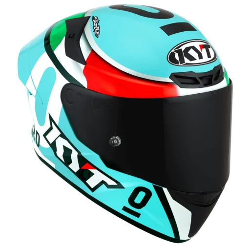 KYT TT Course Leopard Racing Dallaporta Replica Gloss Helmet 4