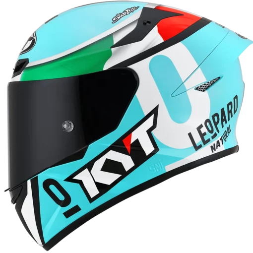 KYT TT Course Leopard Racing Dallaporta Replica Gloss Helmet