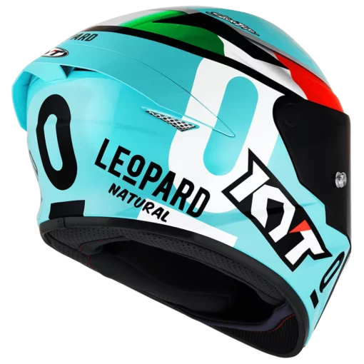 KYT TT Course Leopard Racing Dallaporta Replica Gloss Helmet 6