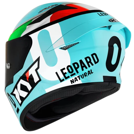 KYT TT Course Leopard Racing Dallaporta Replica Gloss Helmet 8