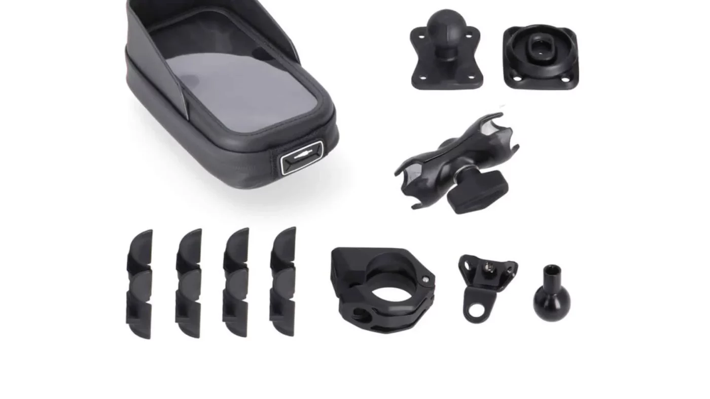 SW Motech Universal GPS Mount with Phone Case