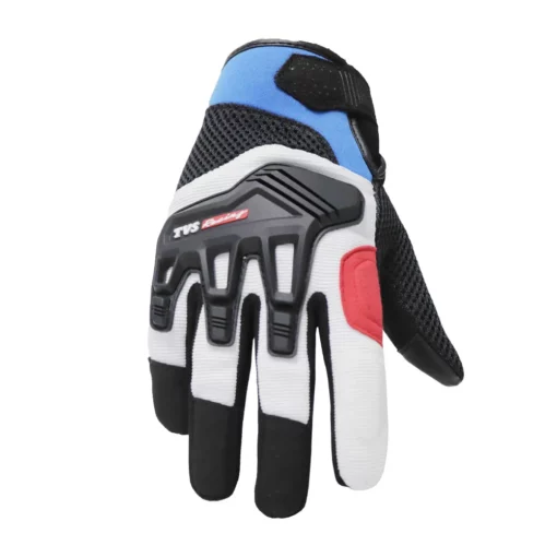 TVS Racing Blue Red City Riding Gloves 4
