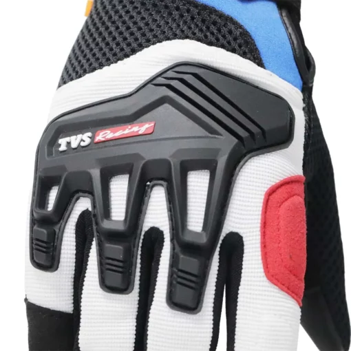 TVS Racing Blue Red City Riding Gloves 6
