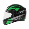 TVS Racing XPOD LT Black Green Full Face Helmet 2