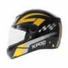TVS Racing XPOD LT Black Yellow Full Face Helmet 2