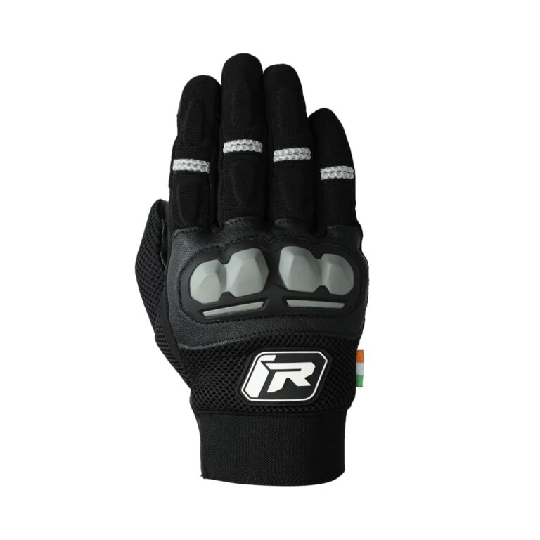 TVS Ronin Black Grey Pro Riding Gloves Buy online in India