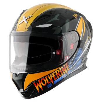 Axor Street Marvel Wolverine Black Yellow Helmet