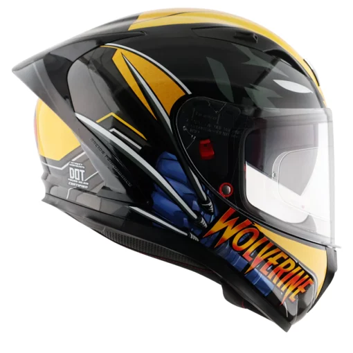Axor Street Marvel Wolverine Black Yellow Helmet 7