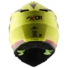 Axor X Cross Flash Dual Visor Neon Yellow Red Helmet 5