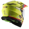 Axor X Cross Flash Dual Visor Neon Yellow Red Helmet 6