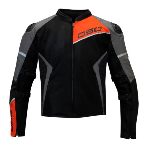 DSG Apex Air Flow Black Grey Red Fluo Riding Jacket