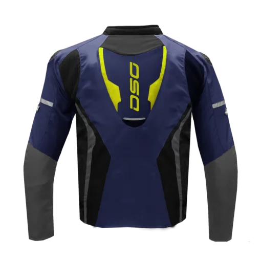 DSG Apex Air Flow Blue Grey Yellow Fluo Riding Jacket 2