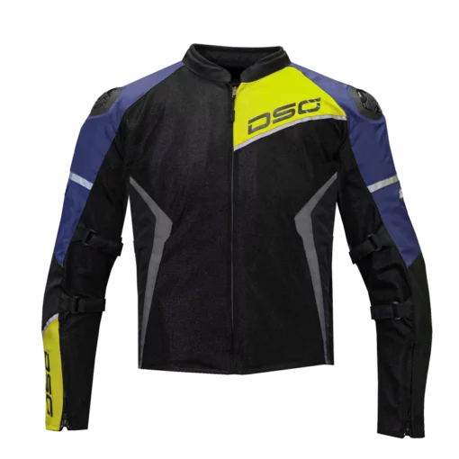 DSG Apex Air Flow Blue Grey Yellow Fluo Riding Jacket