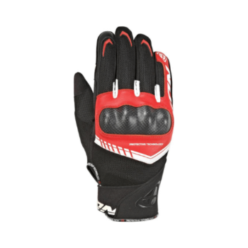 IXON RS Loop 2 MS Text Black White Red Riding Gloves