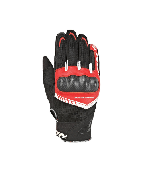 IXON RS Loop 2 MS Text Black White Red Riding Gloves