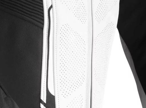 IXON Vortex 2 One Piece Black White Yellow Leather Suit 5