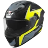 KYT NFR Mindset Matt Anth Yellow Helmet 2