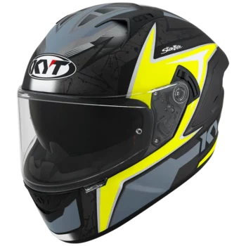 KYT NFR Mindset Matt Anth Yellow Helmet 2