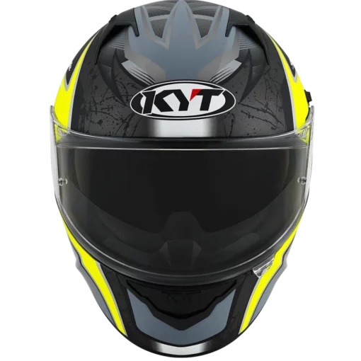 KYT NFR Mindset Matt Anth Yellow Helmet 3