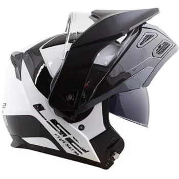 LS2 FF324 Metro Evo Rapid Gloss White Black Helmet 2